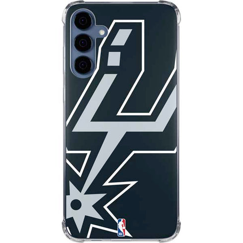 NBA San Antonio Spurs Large Logo Galaxy A35 5G Clear Case
